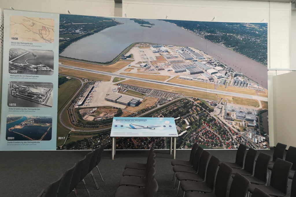 Airbus Besucherraum Finkenwerder
